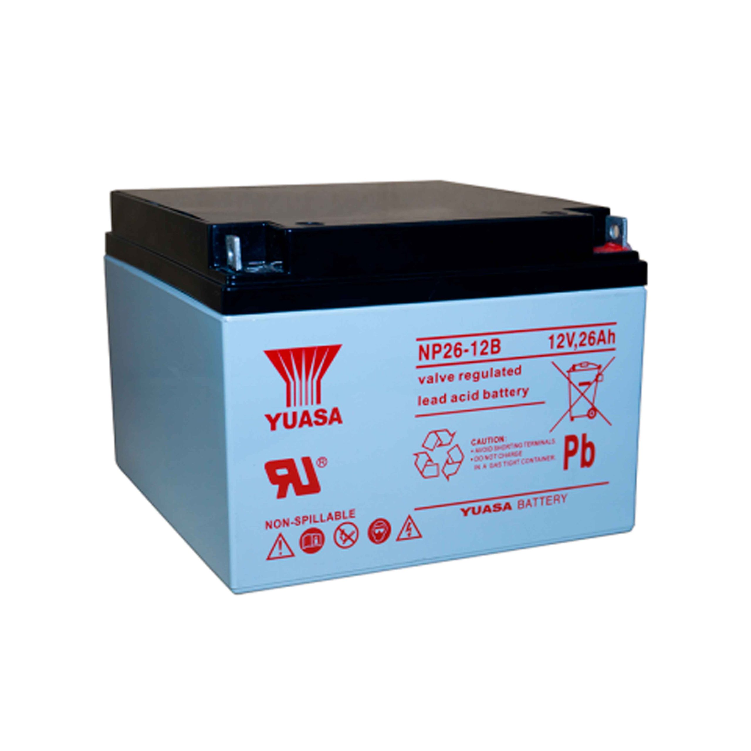 Batería 12v/26Ah Marca YUASA Modelo NP26-12B