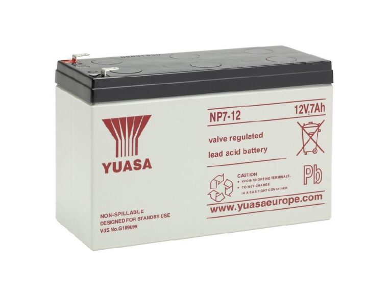 Batería 12v/7Ah Marca YUASA Modelo NP7-12